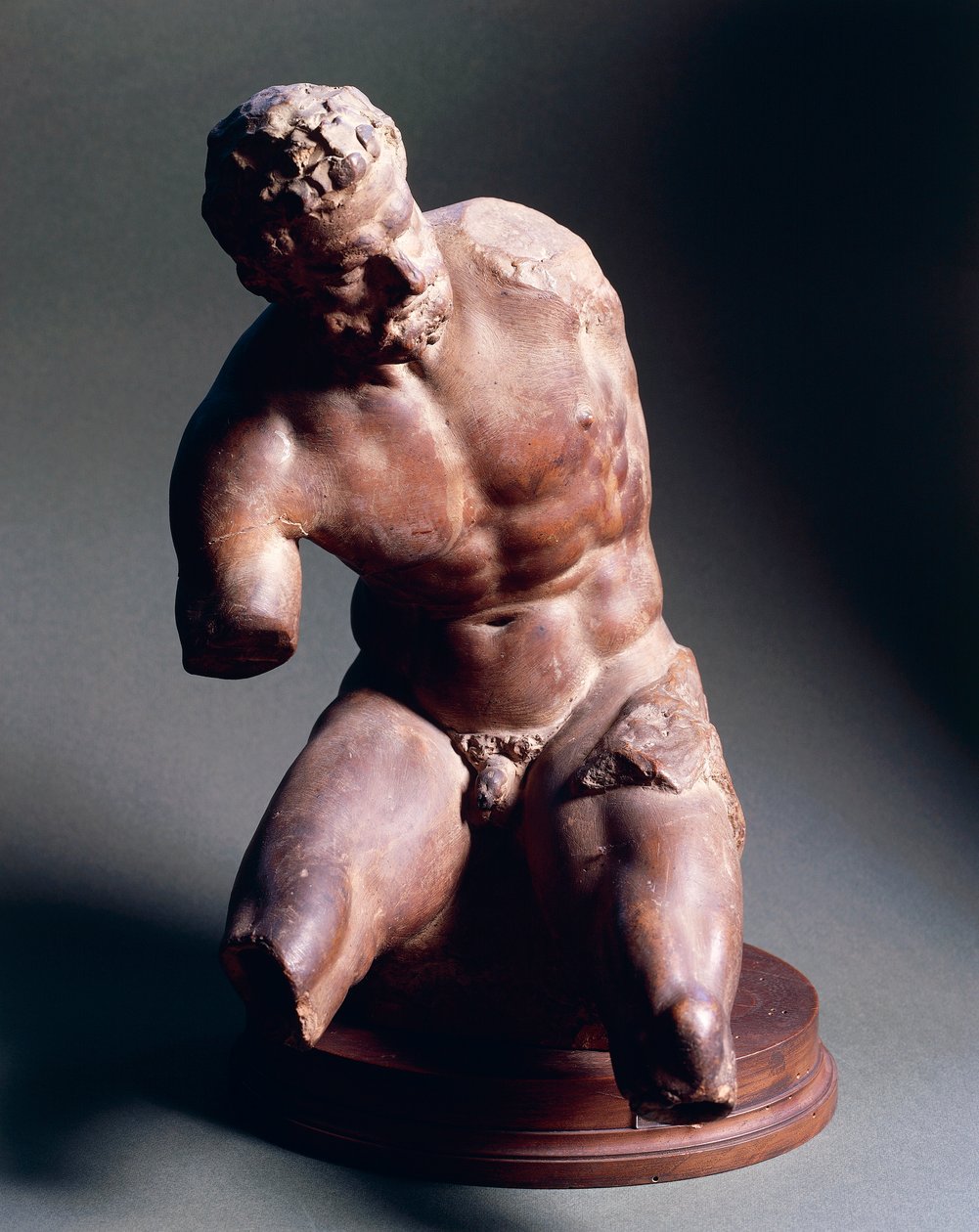 Naken man, cirka 1572, av Giambologna (1529-1608), terrakottaskulptur, 38,5 cm av Giambologna