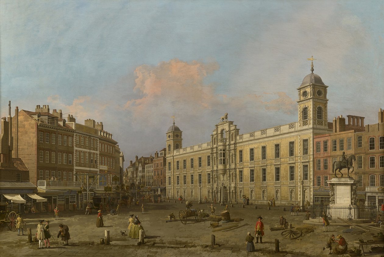 London, utsikt över Northumberland House, österut av Canaletto