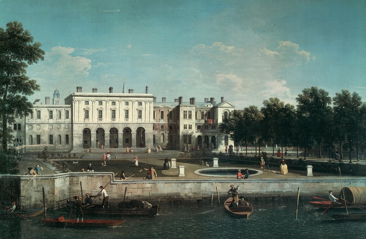 Old Somerset House på Themsen av (1697-1768) Canaletto
