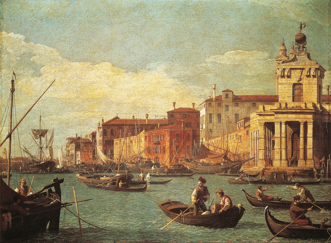 Custom House och Giudecca-kanalen av (1697 1768) Canaletto