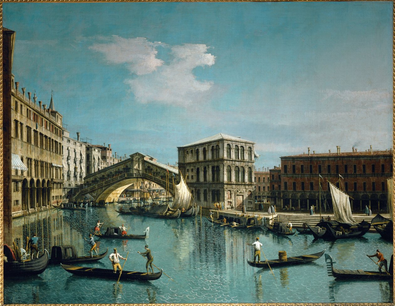Rialtobron, Venedig ... av (1697 1768) Canaletto