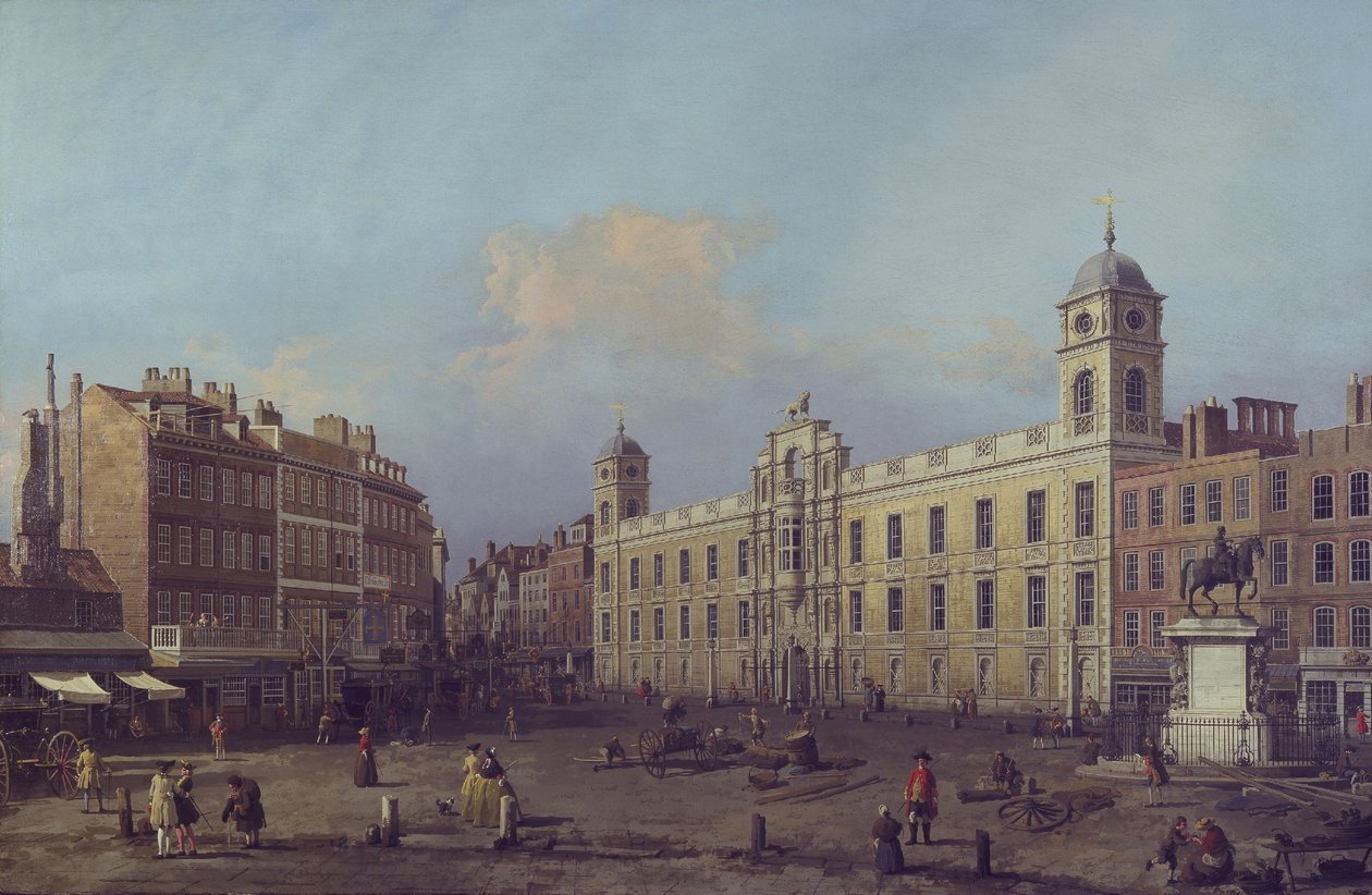 London, utsikt över Northumberland House, österut av Canaletto