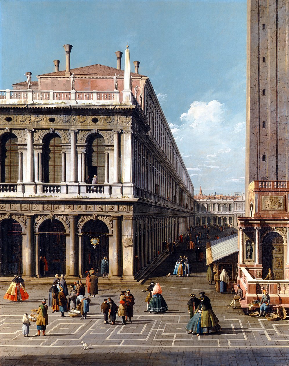 Piazza San Marco - Canaletto (1697-1768). Olja på duk av Canaletto
