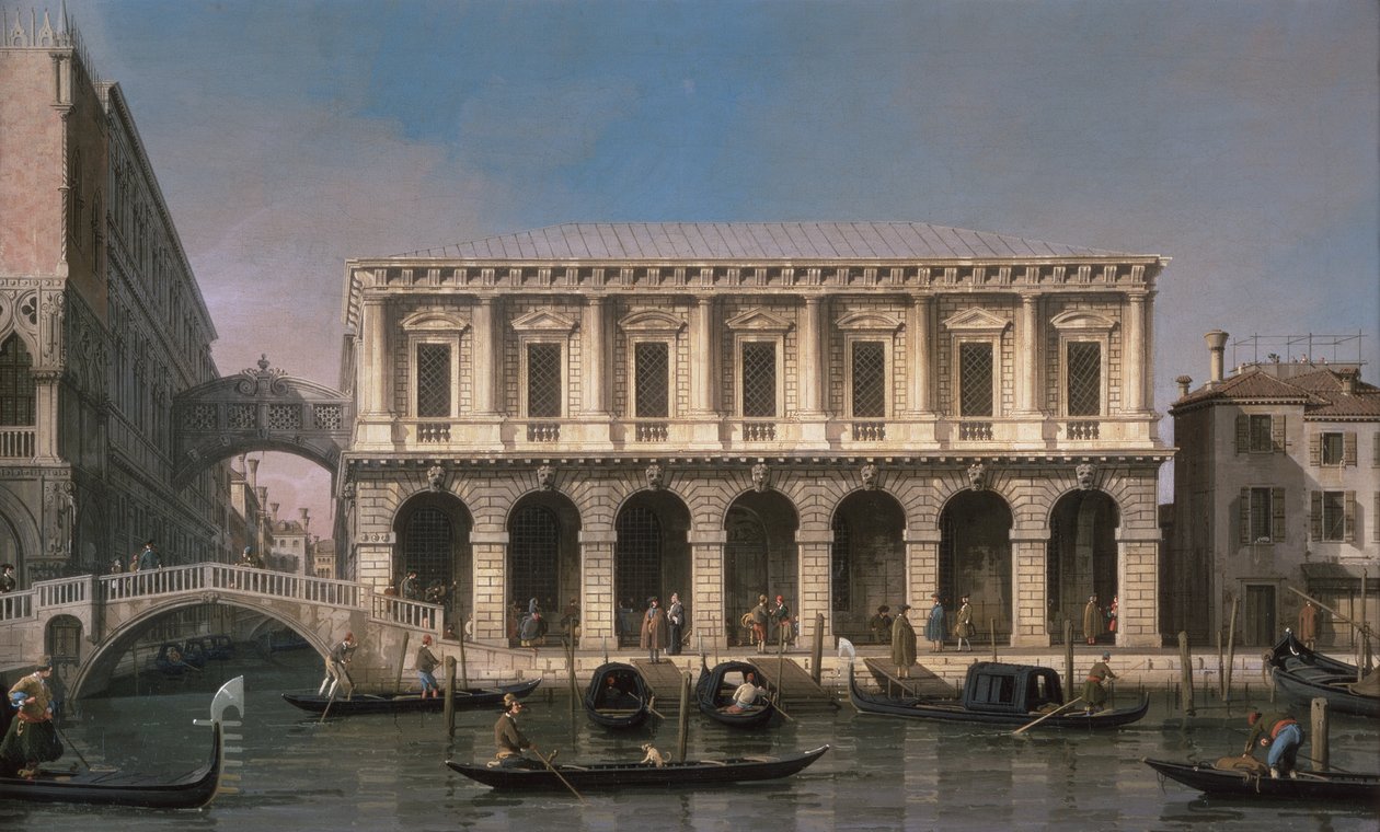 Suckarnas bro (olja på duk) av Canaletto