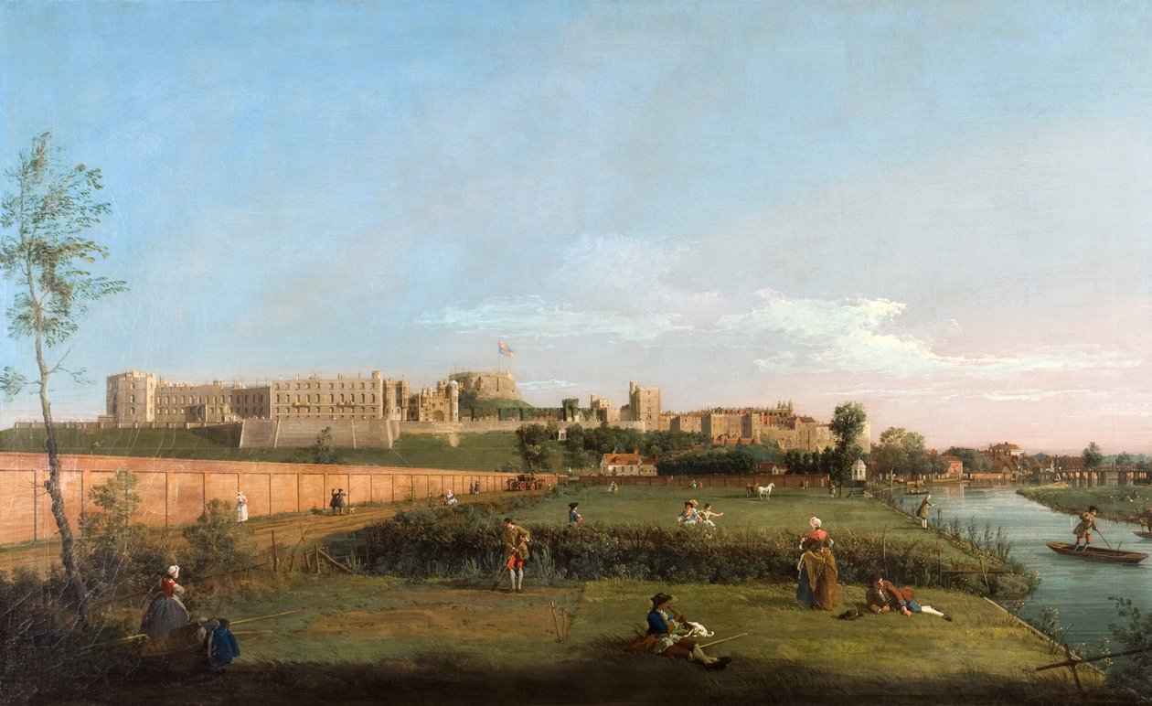 Windsor Castle från sydöstra av Canaletto