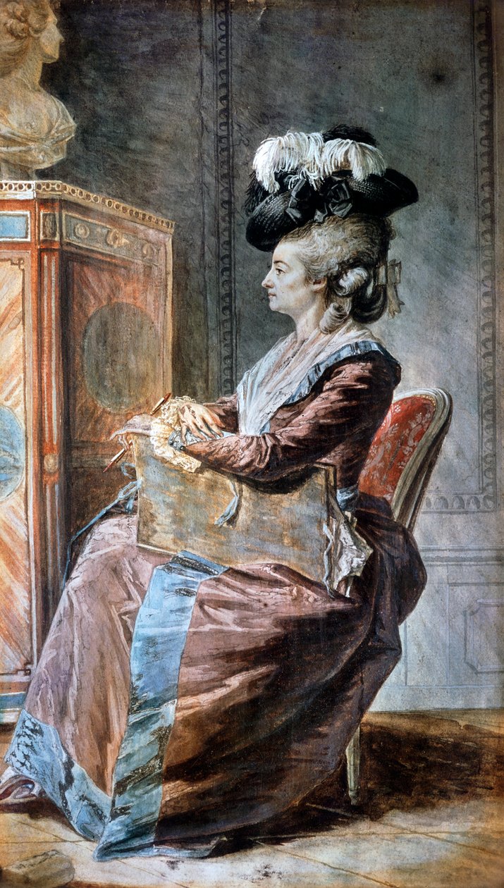 Formgivaren, av Louis de Carmontelle (1717-1806), ritning. av Carmontelle
