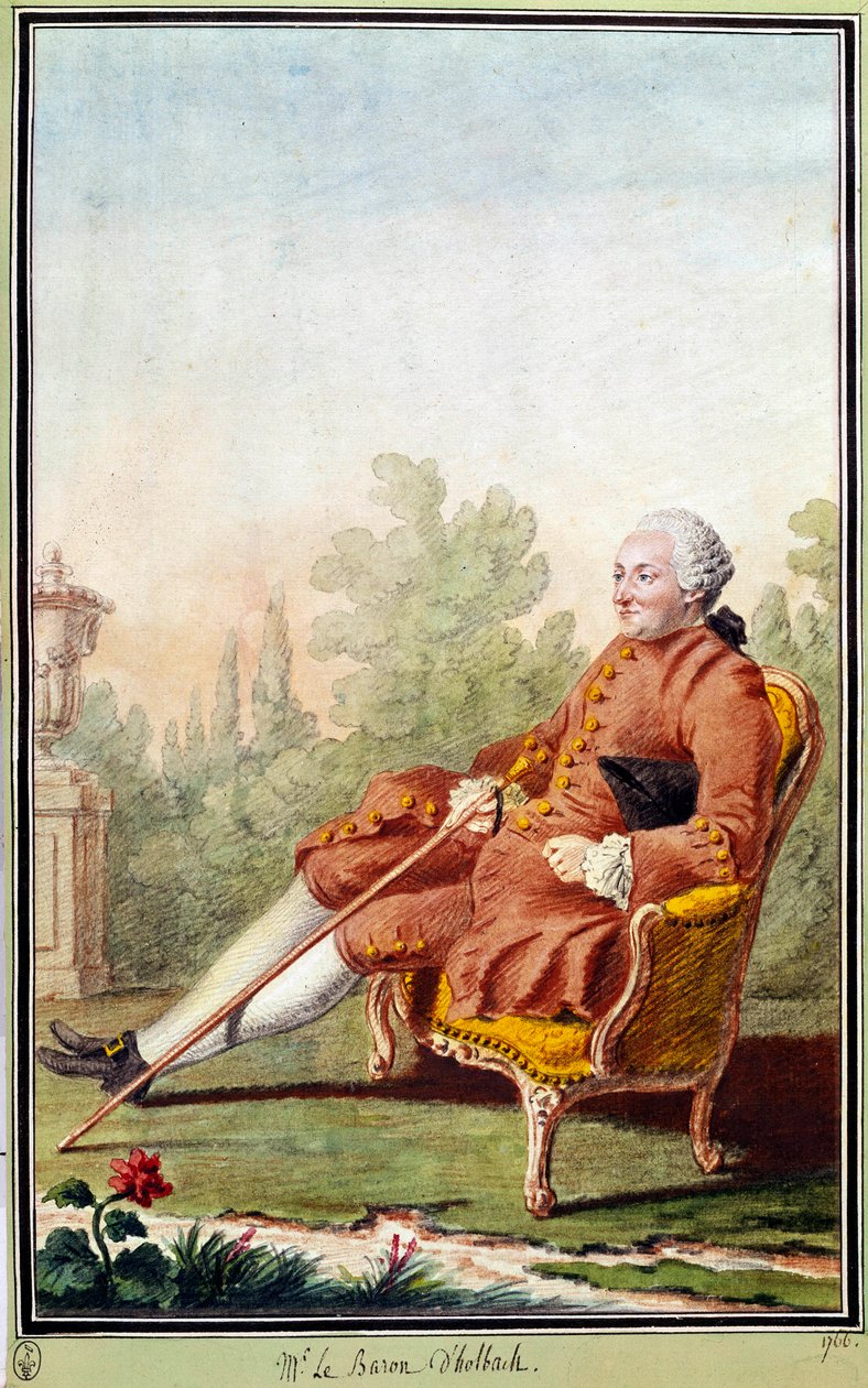 Porträtt av Paul Henri Dietrich, Baron d