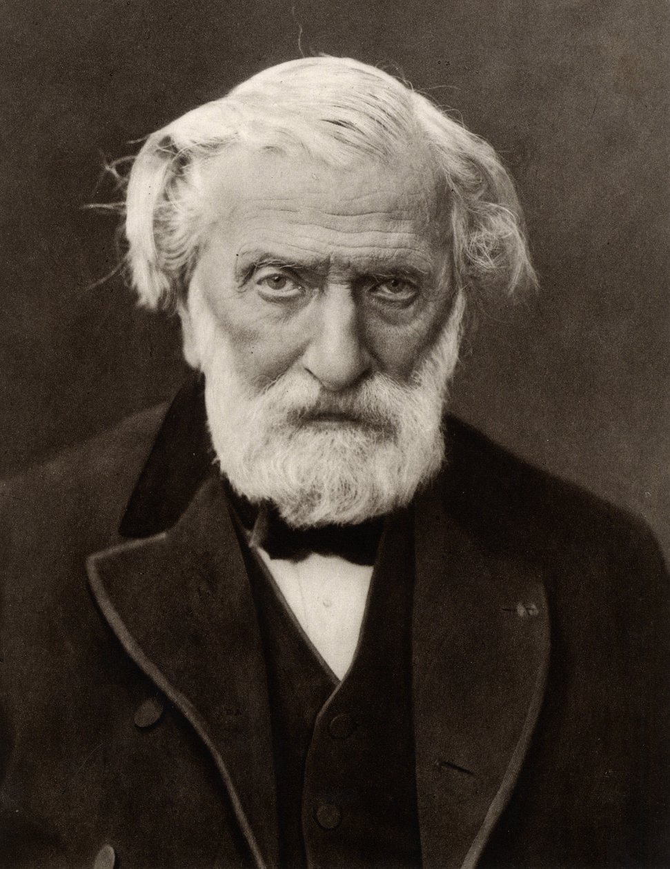 (Charles Louis) Ambroise Thomas (1811-1896) fransk kompositör och chef för Paris Conservatoire från 1871 (s/v foto) av (1820 1910) Nadar