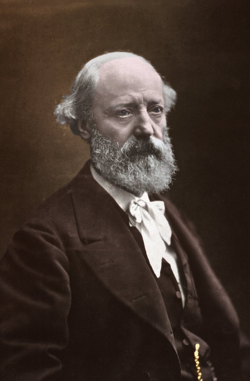 Eugene Viollet Le Duke, ca 1870-1875 (s/v foto) av Nadar