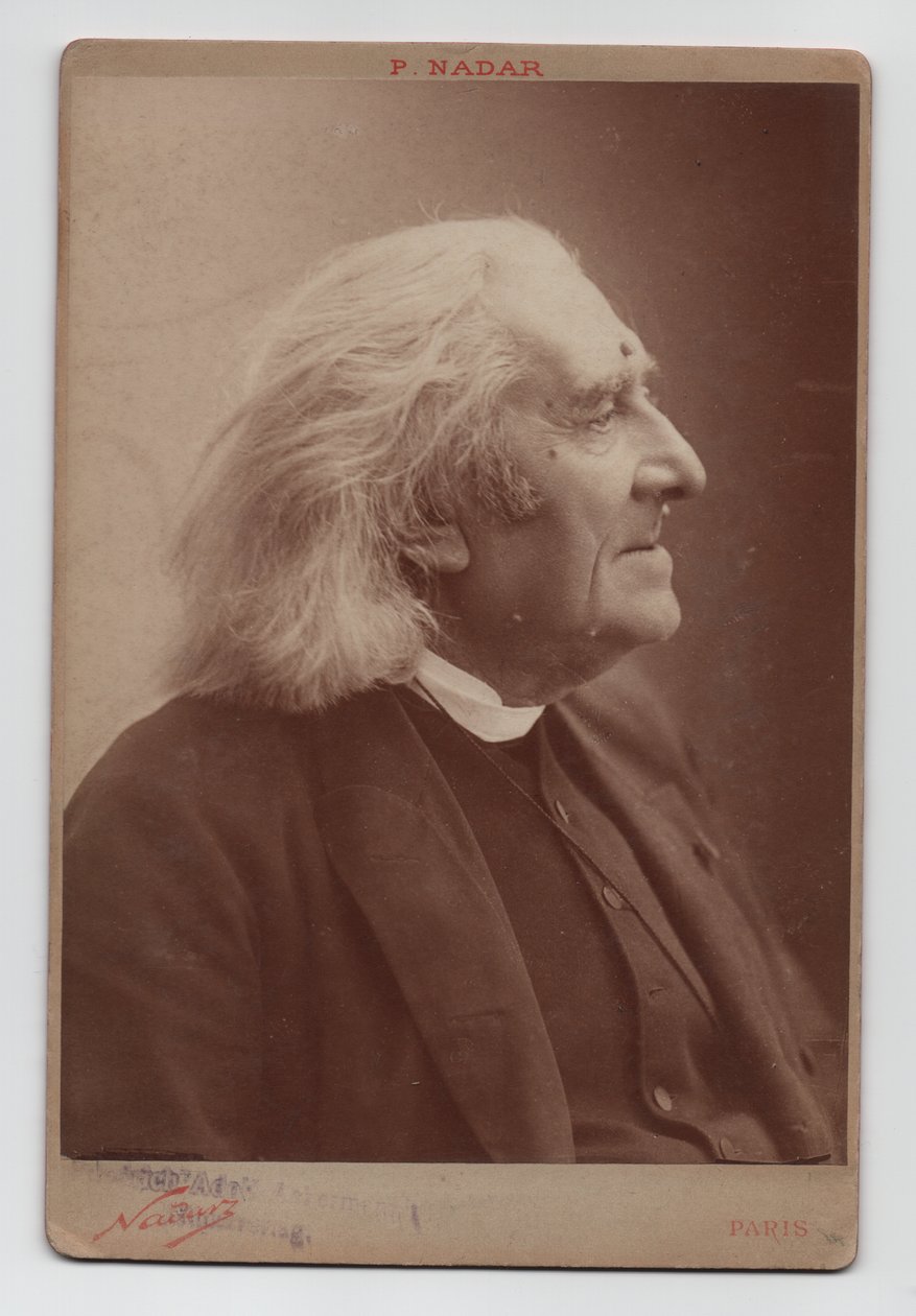 Franz Liszt (1811-1886) (1886, fotografi) av (1820 1910) Nadar