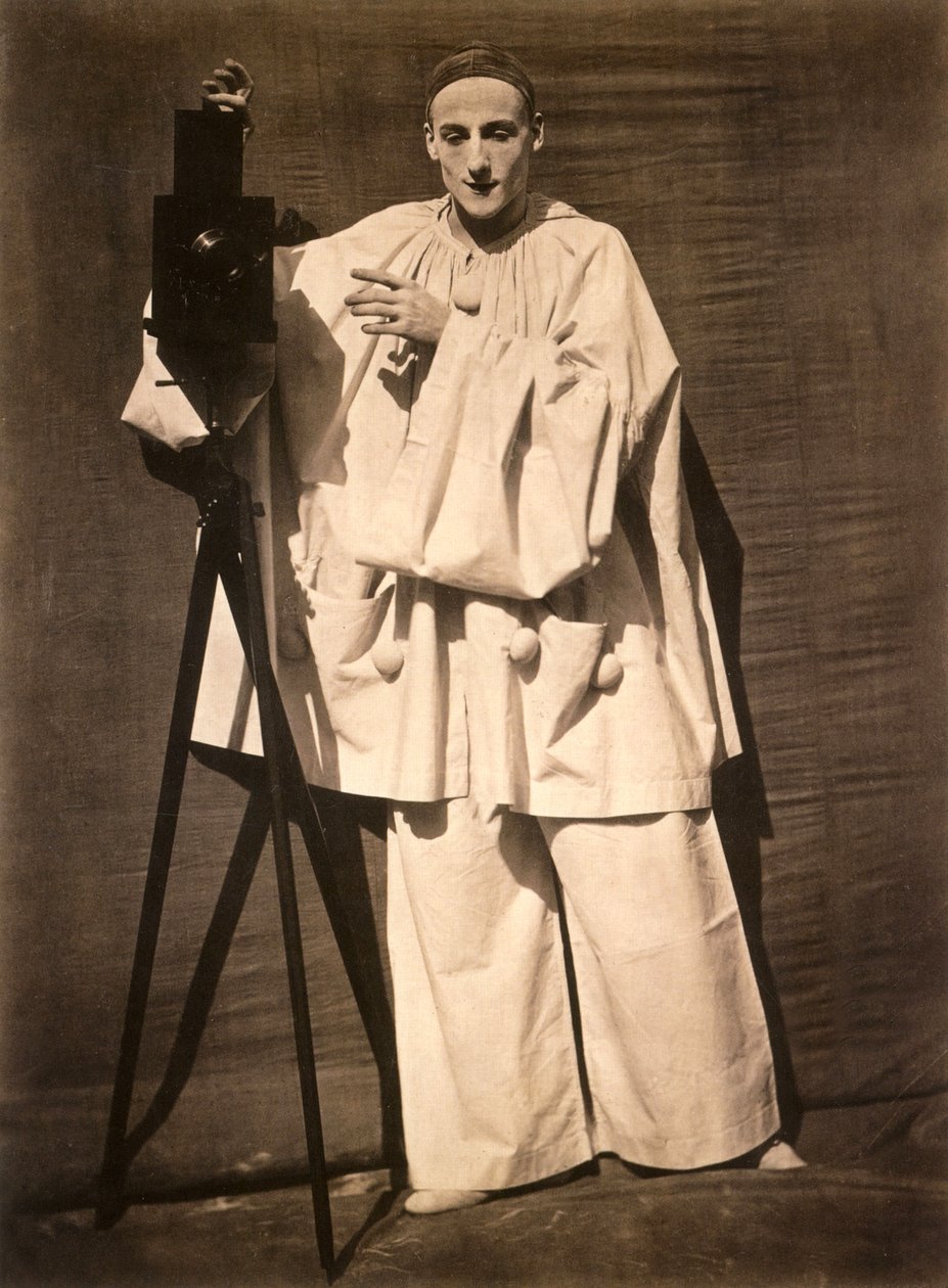 Pierrot fotograf - Mime Debureau av (1820 1910) Nadar