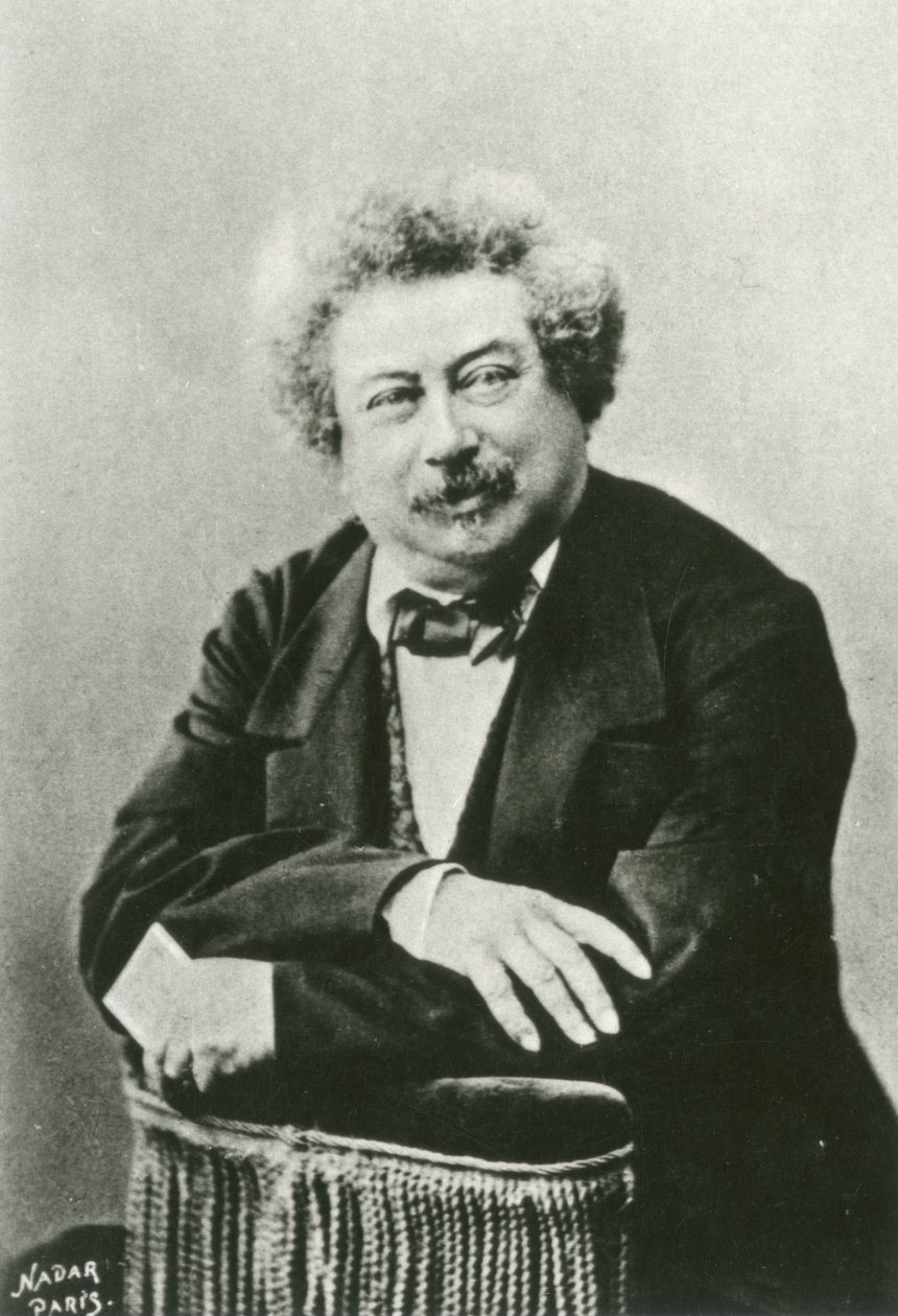Porträtt av Alexandre Dumas av (1820 1910) Nadar