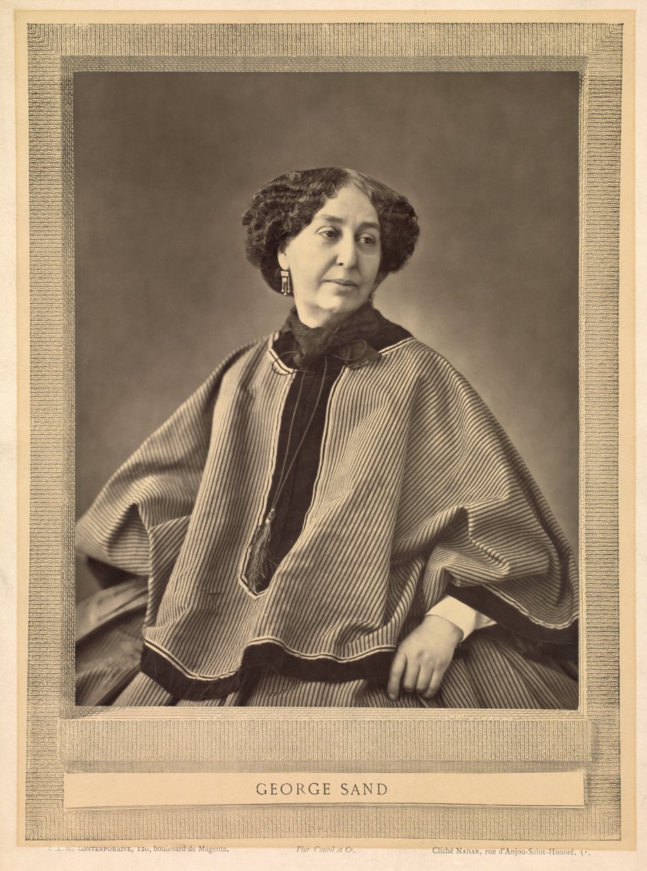 Porträtt av George Sand av (1820 1910) Nadar