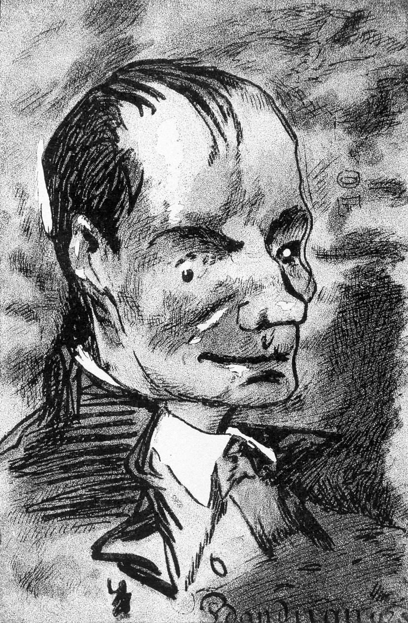 Porträtt av Baudelaire - teckning av Nadar av Nadar