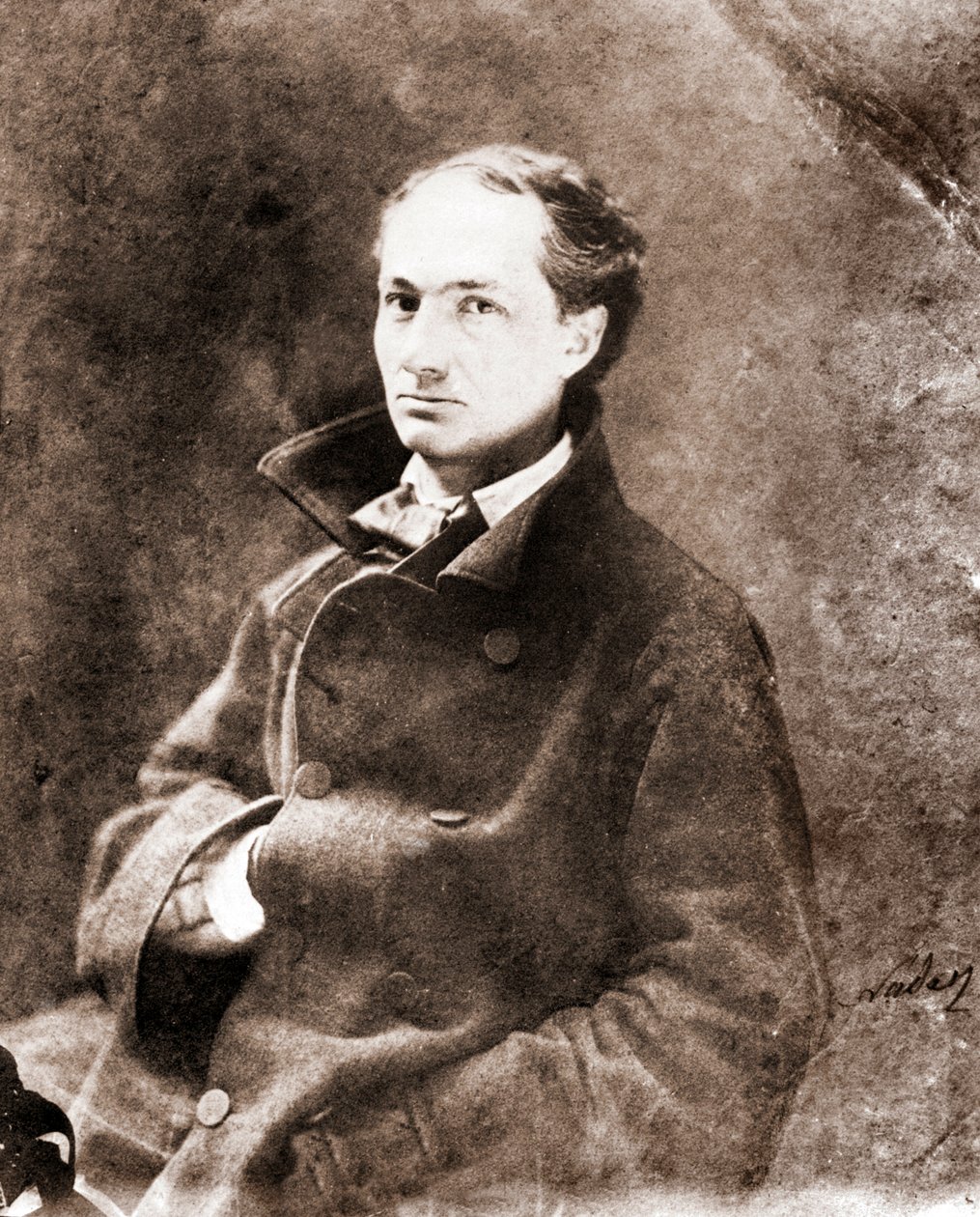 Porträtt av Charles Baudelaire, författare (1821-1867) - Fotografi av Nadar (Felix Tournachon) av Nadar