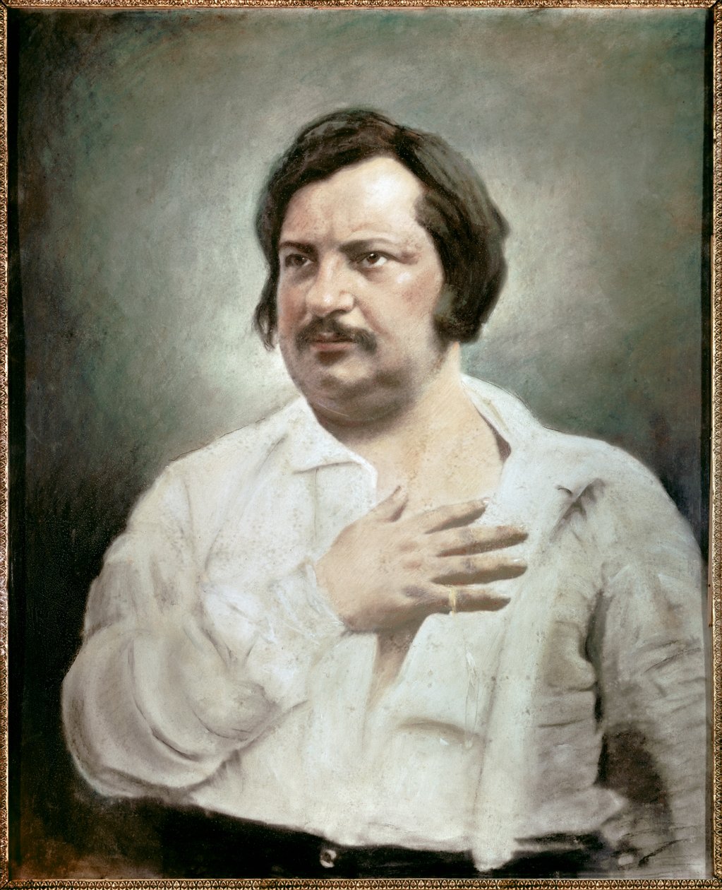 Porträtt av Honore Balzac (1799 - 1850), fransk författare av Nadar
