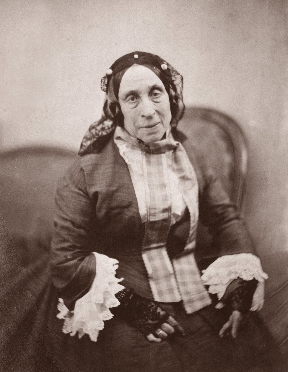 Porträtt av Madame Desbordes Valmore (Marceline Felicite Josephine Desbordes-Valmore av Nadar