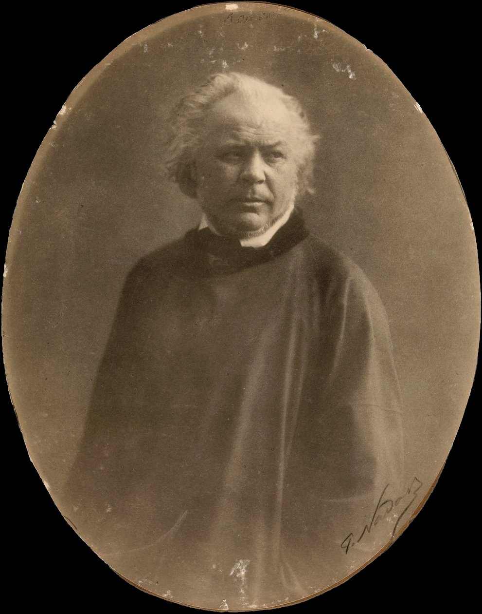 Porträtt av målaren Honorè Daumier (s/v foto) av Nadar