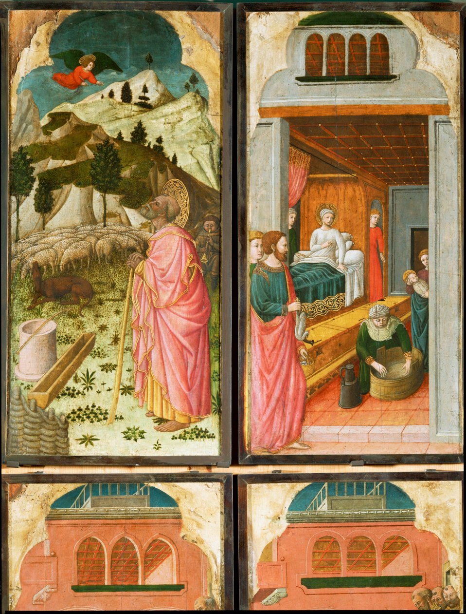 12 scener ur Jungfru Marias liv ... av (active c.1463-c.1490) Master of Wilten