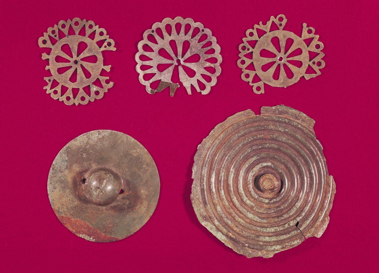 Beslag från en vagn, från graven till en prinsessa av Vix (brons) av (after) Celtic School