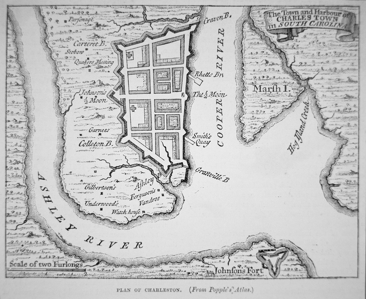 Nya Frankrike: St Lawrenceflodens lopp så långt som till Quebec (litho) av (after) English School