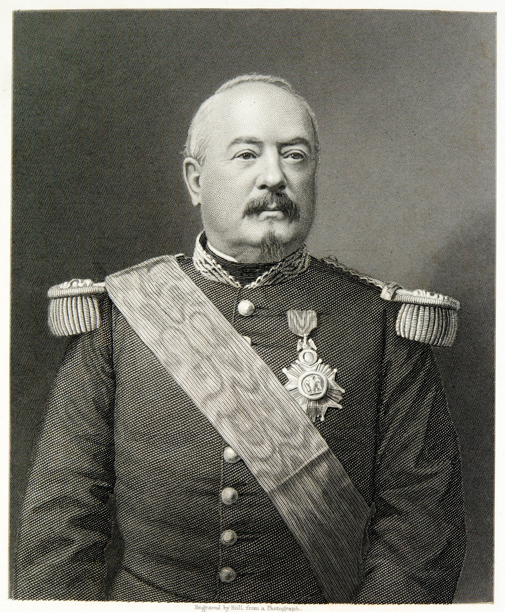 Marskalk Bazaine (gravyr) av (after) English photographer