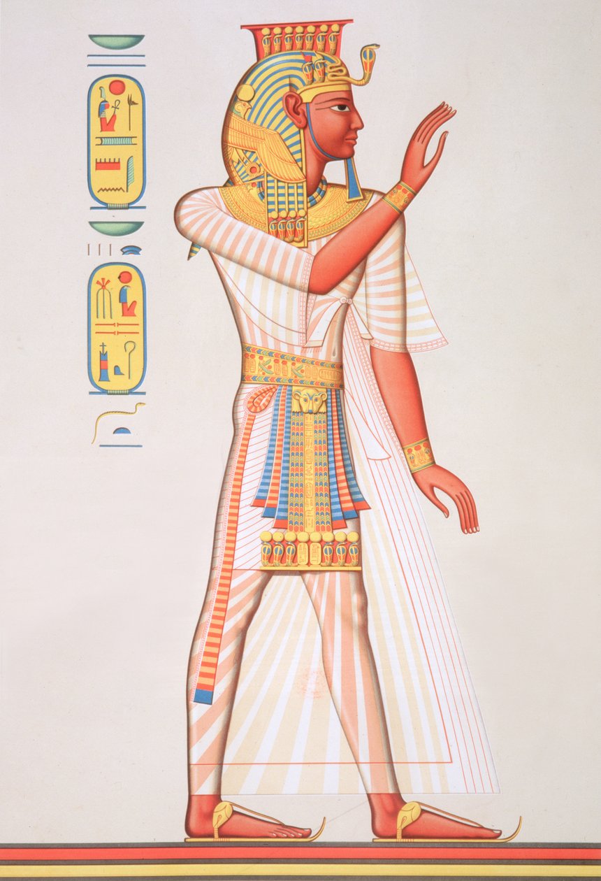 7746.c.1. & f.8 Porträtt av Ramses III (c.1184-1153 f.Kr.) från 