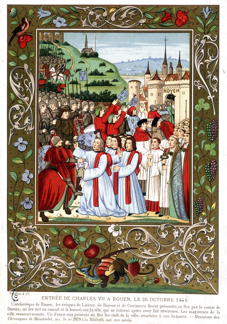 Charles VII:s inträde i Rouen, 26 oktober av (after) French School
