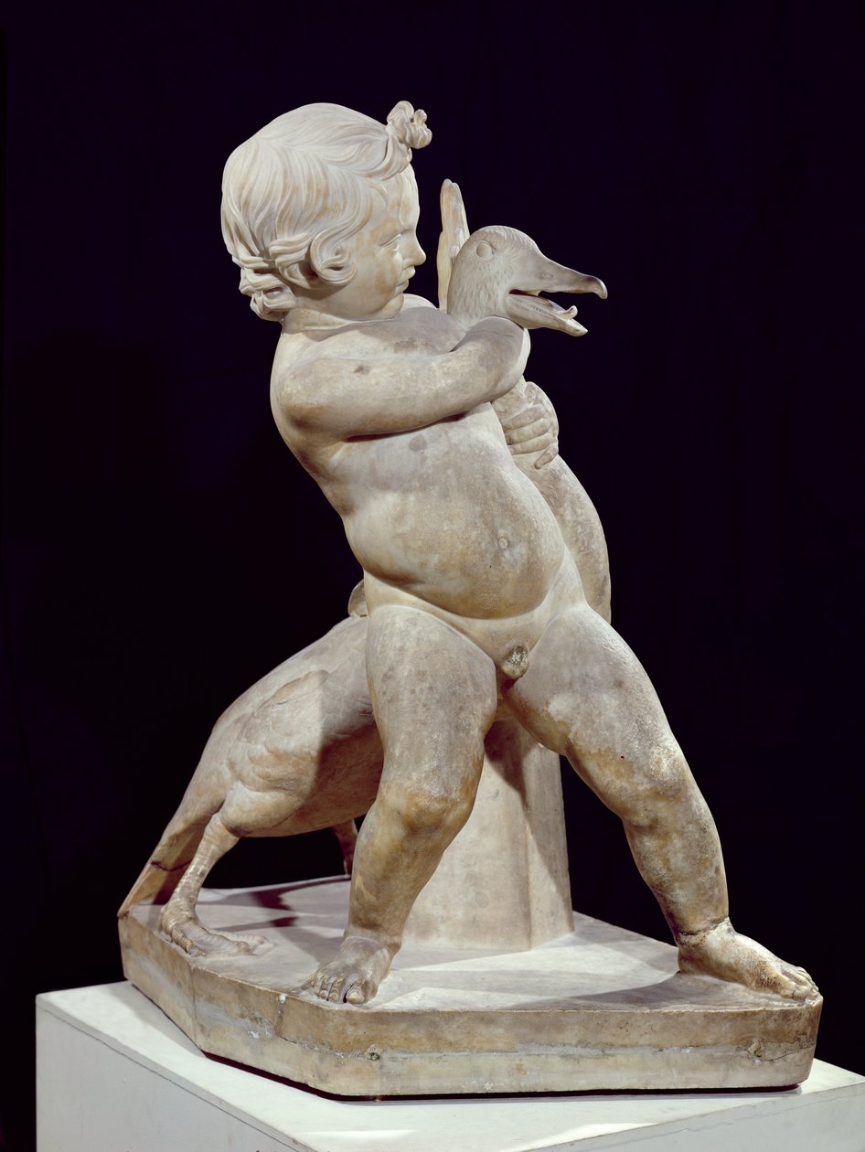 Gåsbarnet, kopia av ett hellenistiskt original som tillskrivs Boethos (3:e f.Kr.) (marmor) av (after) Greek School