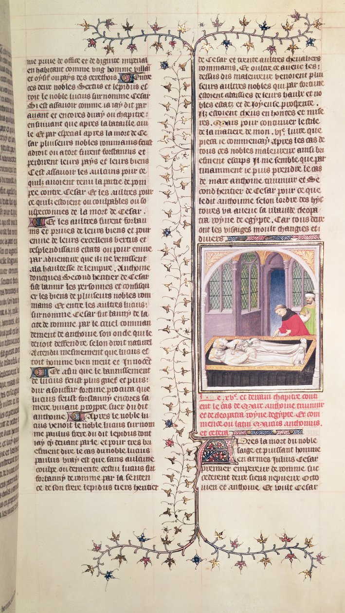 Marcus Antonius och Kleopatras grav, av Boucicauts mästare och verkstad av (and workshop) Boucicaut Master