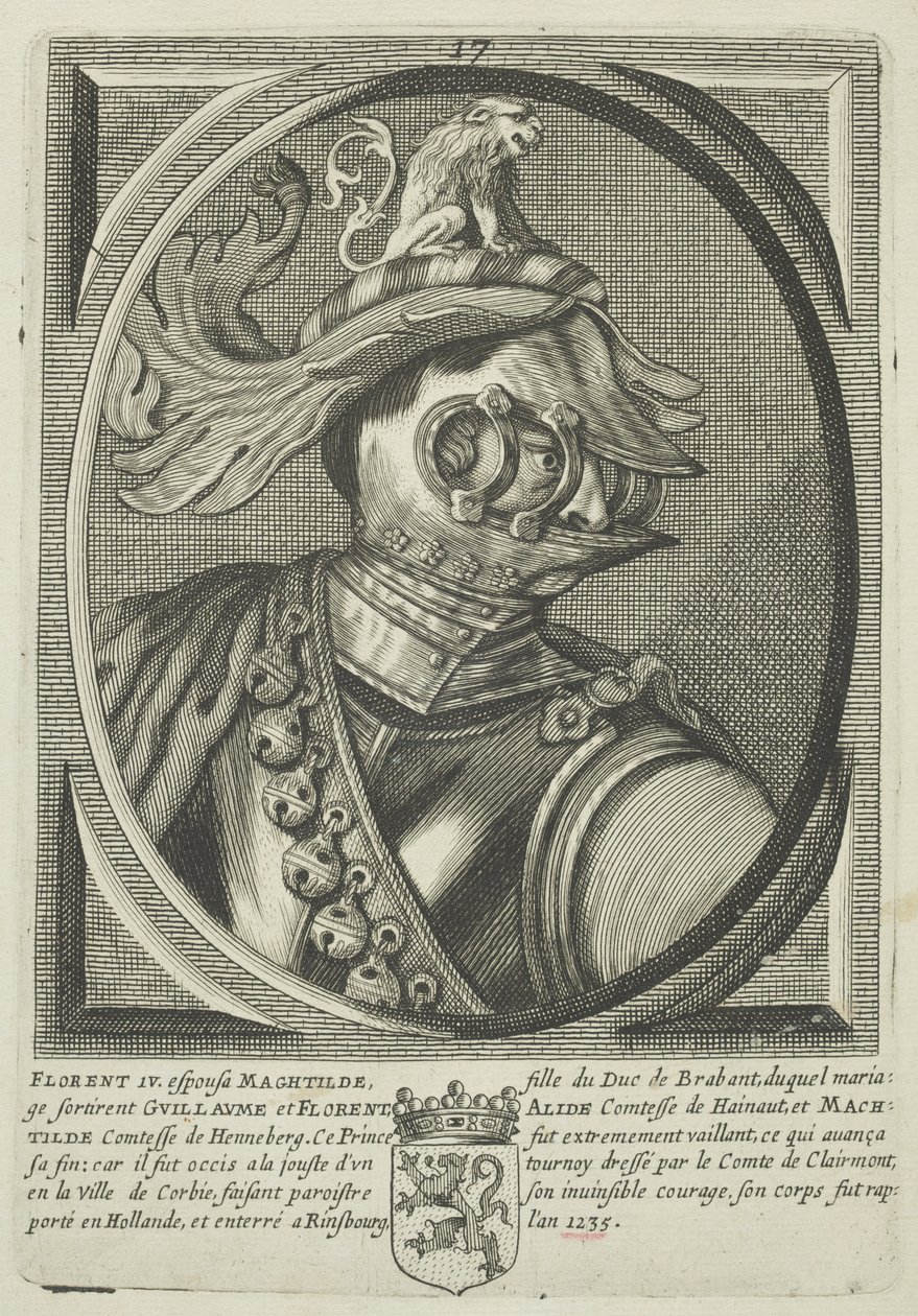 Floris IV, greve av Holland (gravyr) av (attr.to) French School