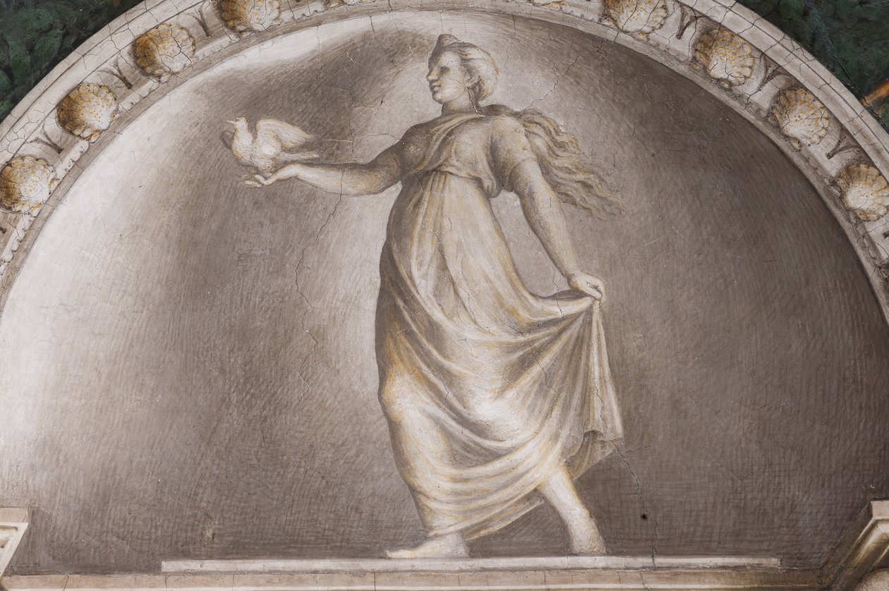 Diana Lucifera, detalj av lunetterna av (c.1489 1534) Correggio