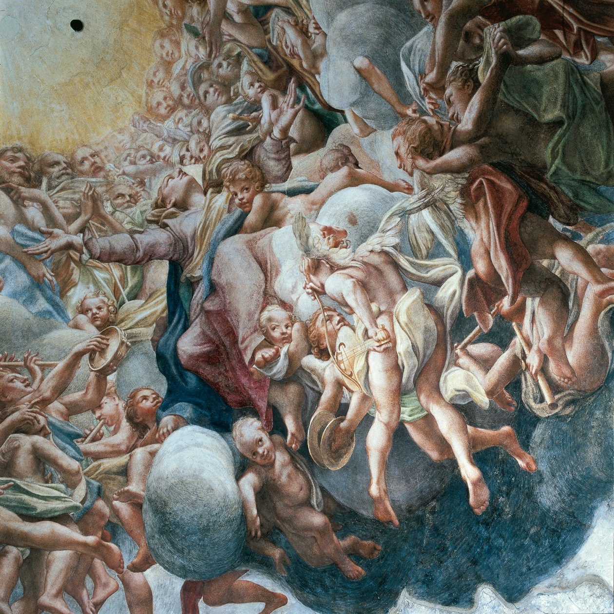Antagande av Jungfru av (c.1489 1534) Correggio