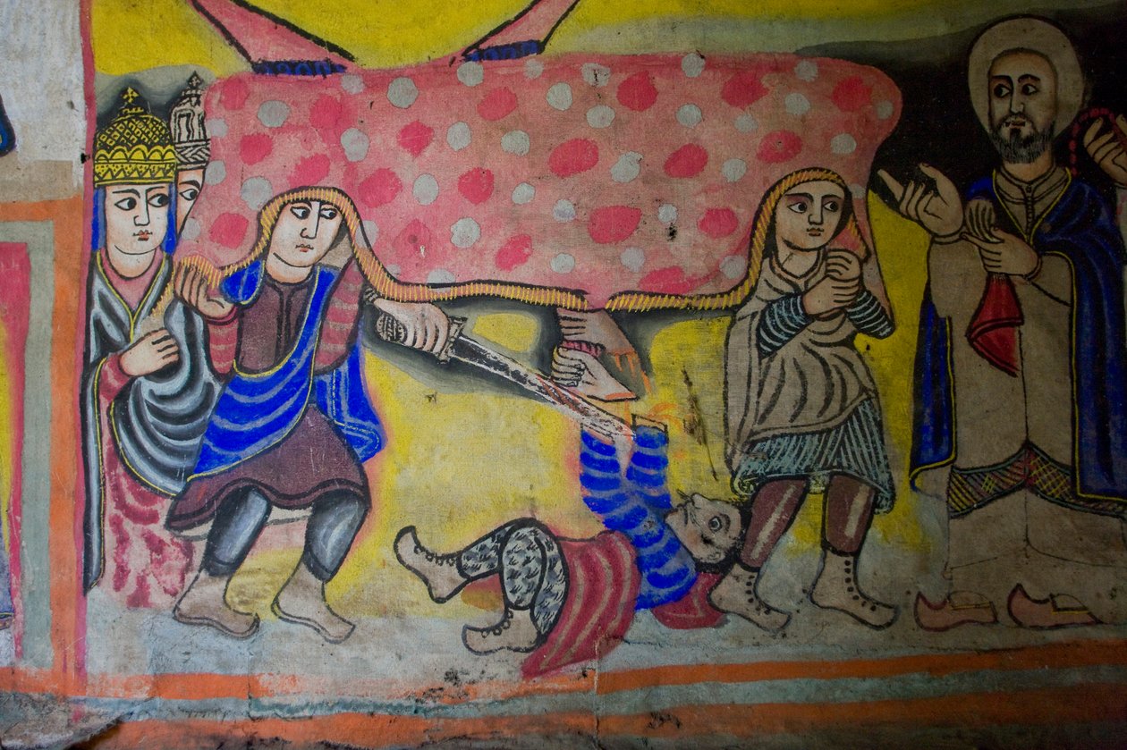 Debir Sina Mary Church, Gorgora, Tanasjön, Etiopien, Afrika av Unknown