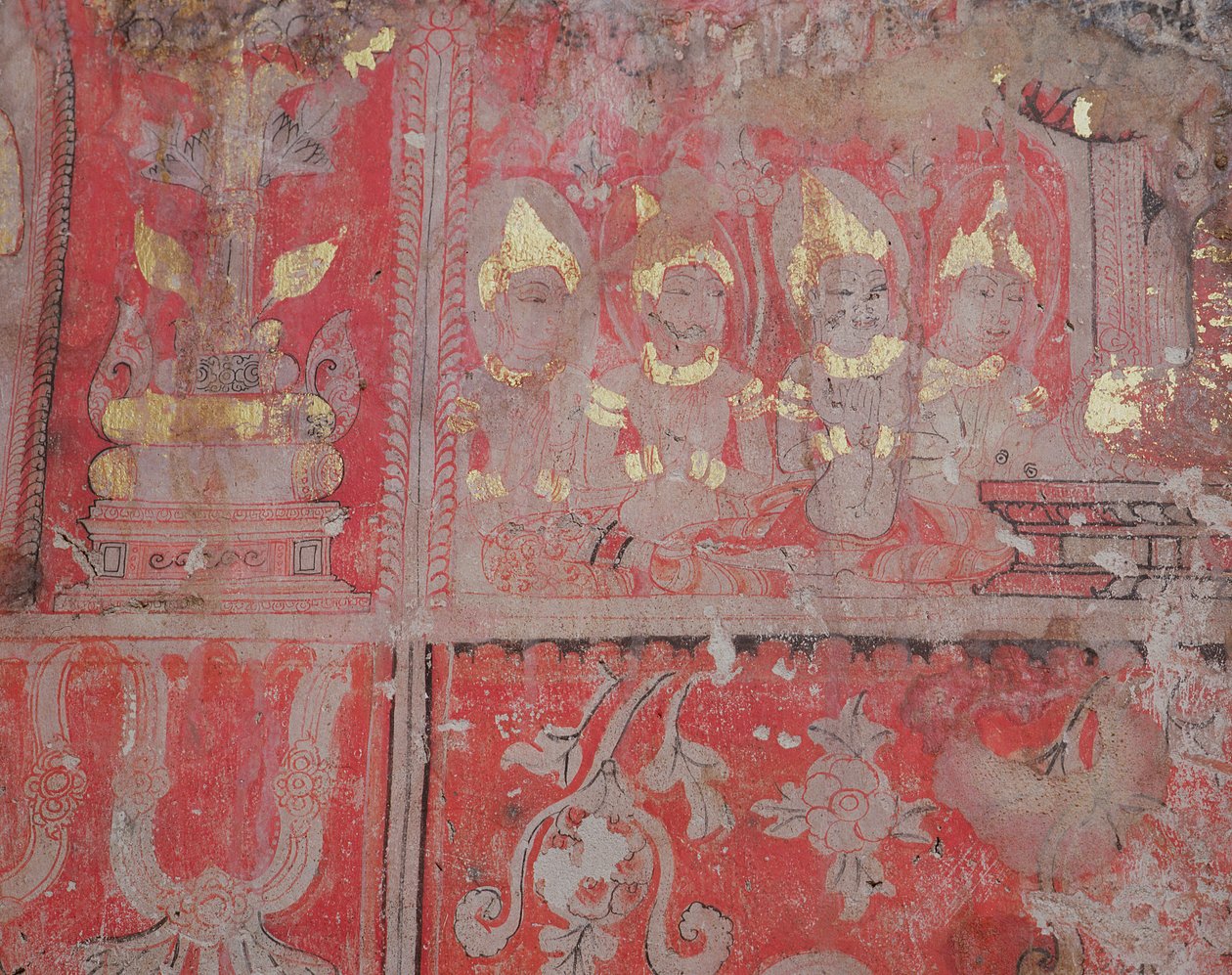 Gudar, Upplysningens Träd, Wat Ratchaburana, Ayutthaya, Thailand av Unknown