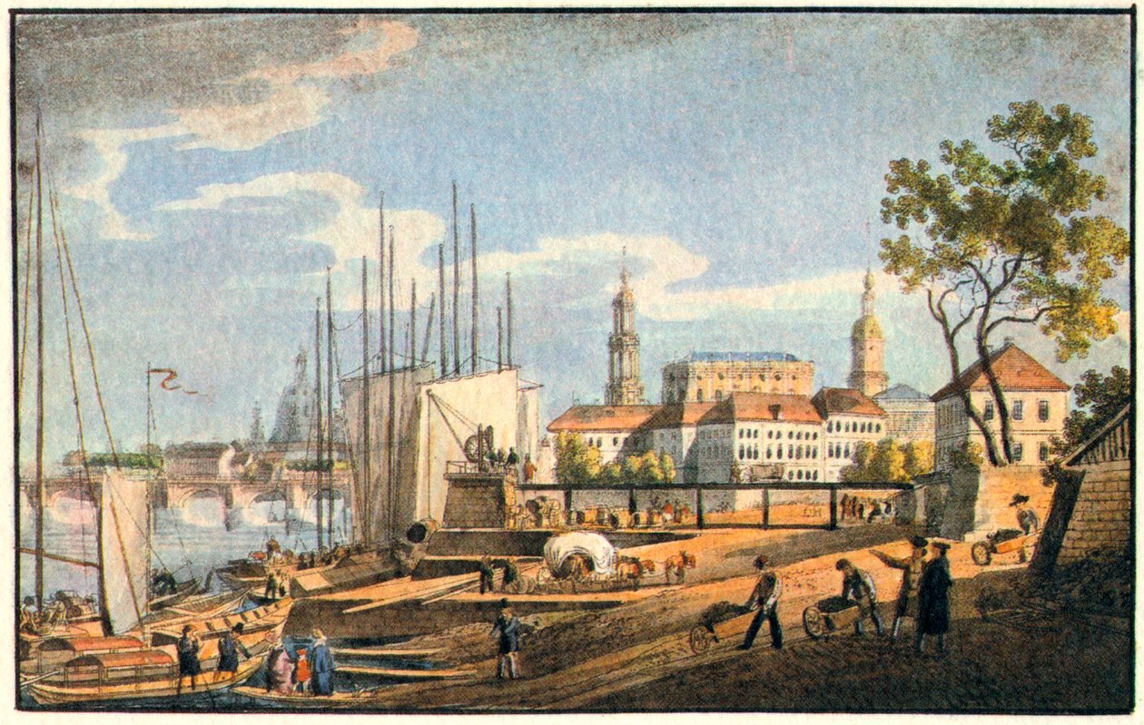 Dresden i skumringen Dresdenswed av Unknown