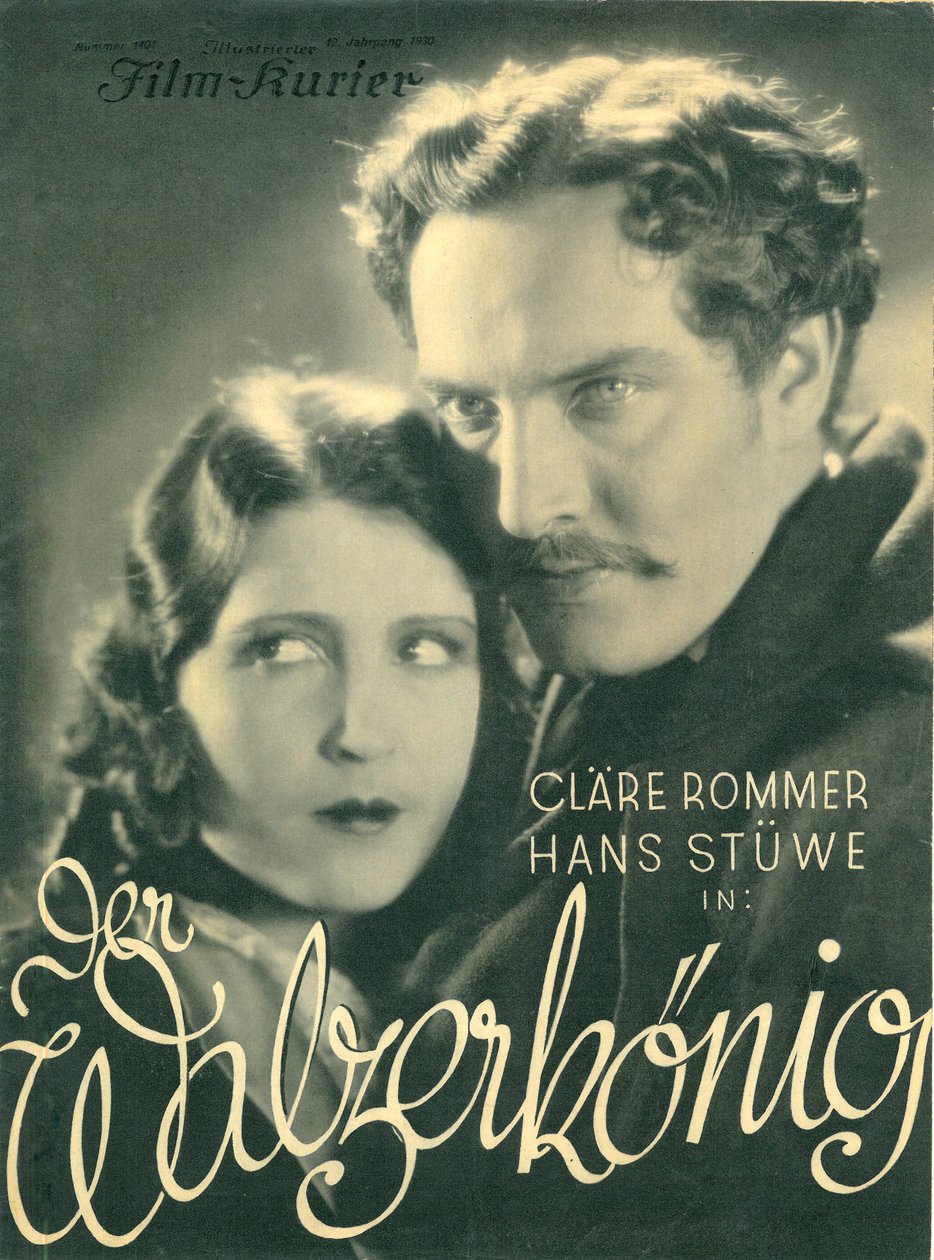 Filmaffisch för Kurier Der Walzerkönig (Valskungen), 1930 av Unknown