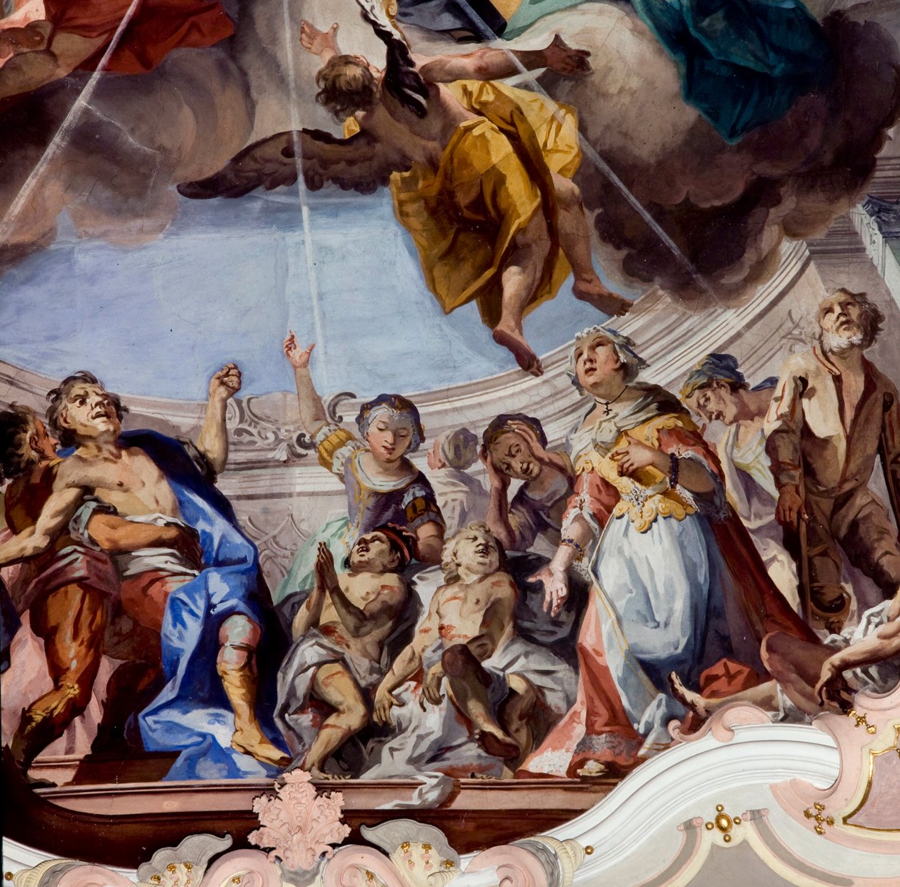 Fresco, Novacella Abby, Bressanone, Trentino Alto Adige, Italien av Unknown