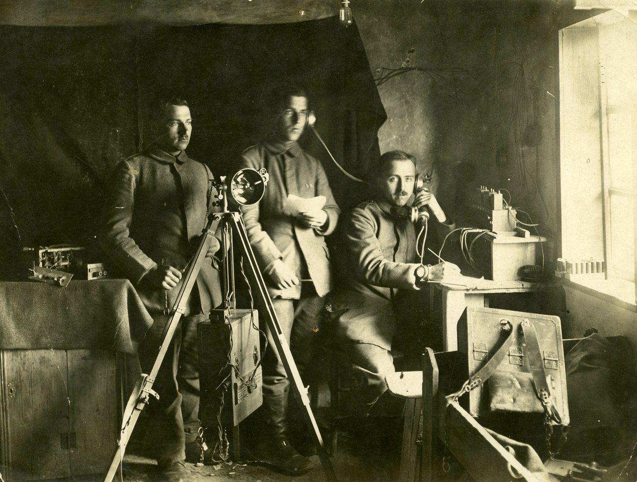 Tysk telefonoperatörssignalenhet från första världskriget, ca 1913 av Unknown
