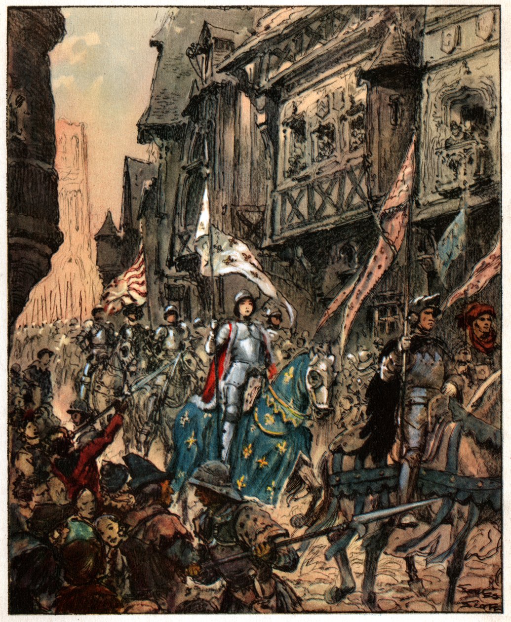 Jeanne dArc. Joan av Arc. av Unknown