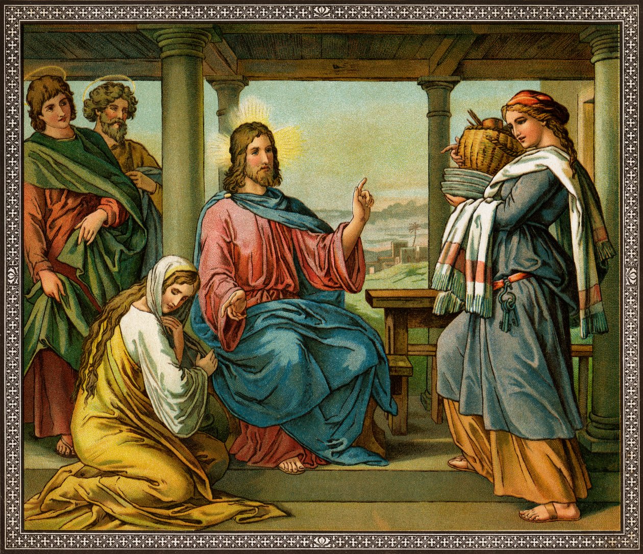 Jesus i Martas och Marias hus - Bibeln, Nya testamentet av Unknown