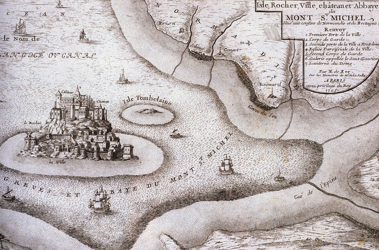 Manche N* 014, Museum of Avranches, Litho - Mont St Michel av Unknown