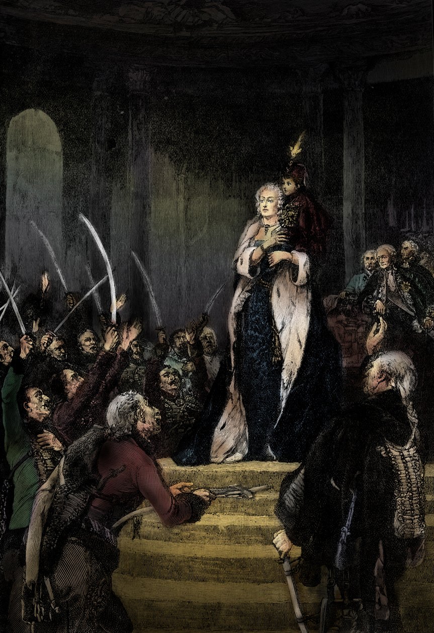 Maria Theresia och det ungerska parlamentet av Unknown