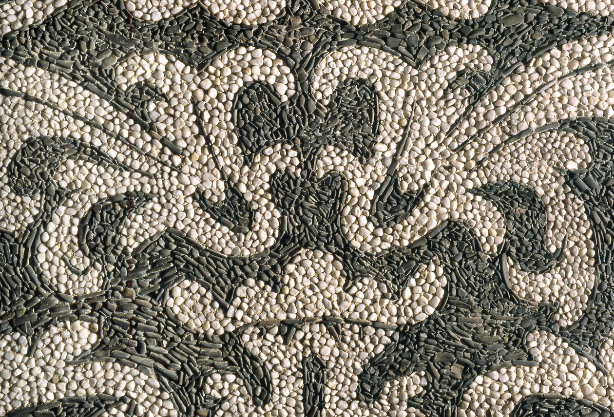 Mosaik och väggdekorationer, Nymphaeum på Villa Litta Visconti Borromeo Arese, Lainate, Lombardiet, Italien av Unknown