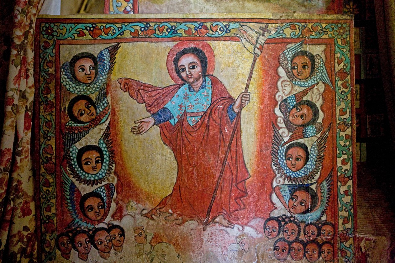 Narga Selassie Christian Church, Island of Dek, Tanasjön, Gondar-regionen, Etiopien, Afrika av Unknown