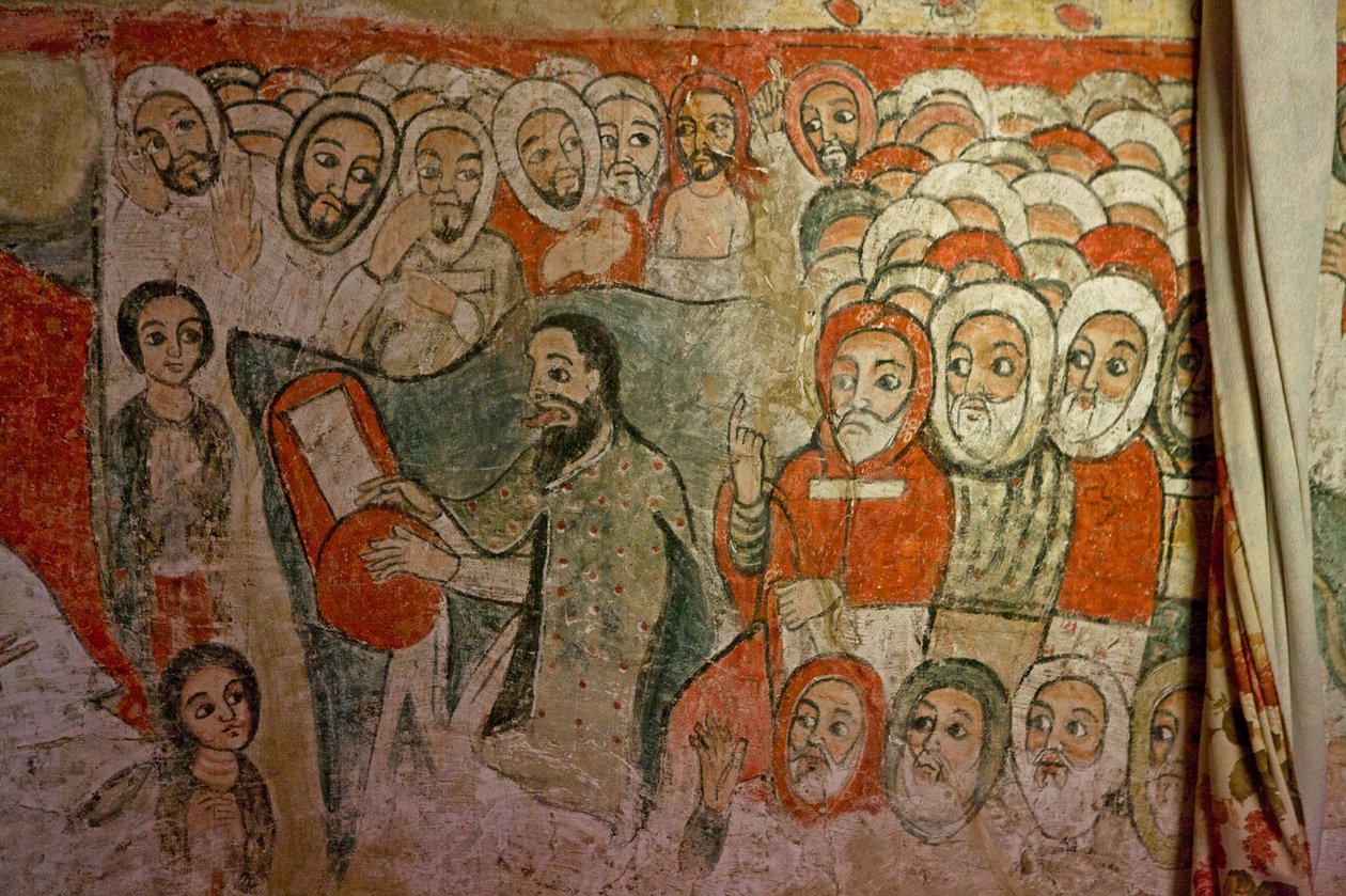 Narga Selassie Christian Church, Island of Dek, Tanasjön, Gondar-regionen, Etiopien, Afrika av Unknown