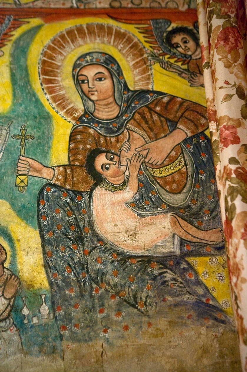 Narga Selassie Christian Church, Island of Dek, Tanasjön, Gondar-regionen, Etiopien, Afrika av Unknown