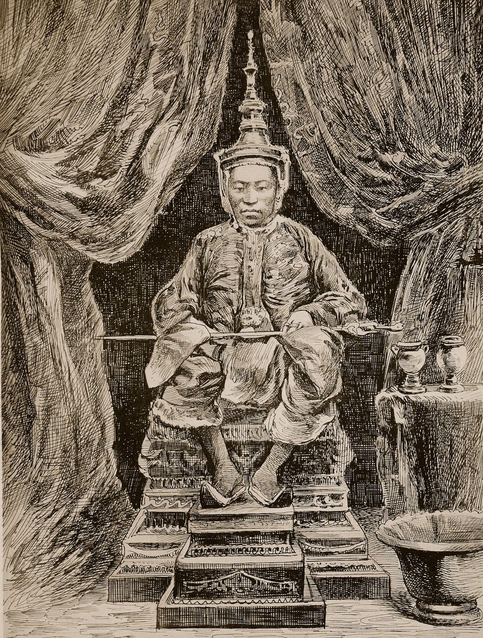 Norodom, kung av Kambodja av Unknown