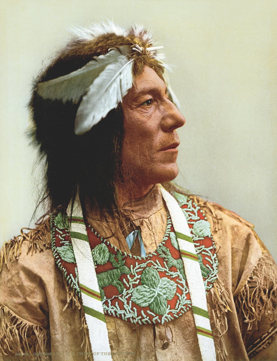 Obtossaway, en Ojibwa-hövding av Unknown
