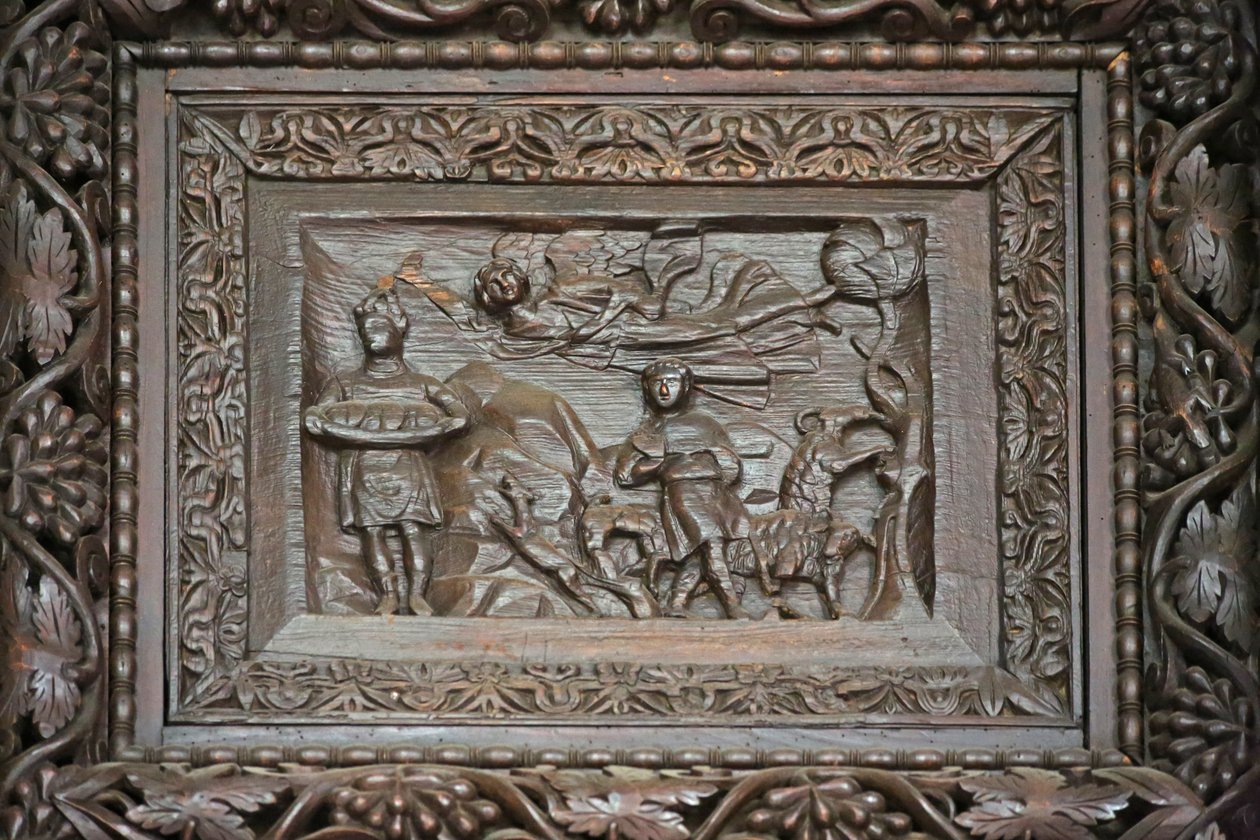Panel från 5C dörr: Habakkuk förs bort av Unknown